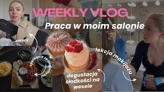 WEEKLY VLOG 🌸 prowadzę lekcję makijażu dla obserwatorki  moja praca w salonie [upl. by Durkee442]