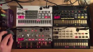 KORG Volca sample bass beats keys TECHNO 3 [upl. by Juliano]