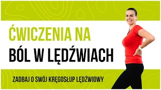 Ból lędźwi  Ćwiczenia na kręgosłup lędźwiowy  Trening dla Kobiet [upl. by Emarej845]