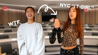 I TRIED dressing like “THE IT GIRL” for a week in college [upl. by Yahsed]