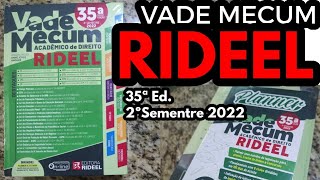 Vade Mecum Acadêmico de Direito RIDEEL 35ª Edição 2º semestre de 2022 com Planner [upl. by Takara965]