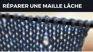 Réparer une maille lâche [upl. by Lemieux]