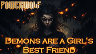 Demons Are a Girls Best Friend by Powerwolf  lyrics as images generated by an AI [upl. by Christin]