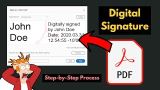 Sign PDF with Digital Signature  Create Digital Signature for PDF  eSign PDF  Digitally sign PDF [upl. by Eiba]