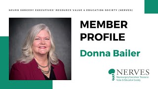 NERVES Member Profile Donna Bailer [upl. by Devin356]