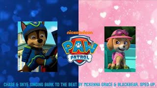 Chase amp Skye Sing Bark To The Beat By McKenna Grace amp Blackbear Sped Up skaseforeverpawpatrol [upl. by Hgierb]