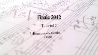 Finale  Tutorial 2  Ridimensionare le pagine e le accollature [upl. by Francyne381]