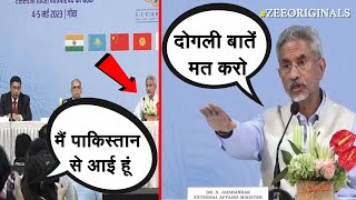 पाकिस्तानी पत्रकार को भारी पड़ा Jaishankar से सवाल मचा बवाल Jaishankar expose PAK Journalist SCO [upl. by Adev]