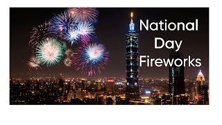 quotCelebrating Taiwan’s National Day with Epic Fireworks at Taipei 101quot [upl. by Oinesra]