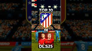 DLS 25  Top 10 Atletico Madrid players in Dream League Soccer 2025 [upl. by Annovaj]