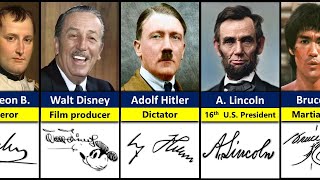 Coolest Signatures From Historical Figures  Most Iconic Signatures of All Time [upl. by Kentigerma]