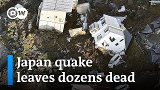 Rescuers battle against time after series of earthquakes hit Japan  DW News [upl. by Normandy]