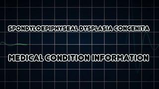 Spondyloepiphyseal dysplasia congenita Medical Condition [upl. by Ardiedal]