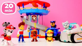 Paw Patrol Spielzeug Video für Kinder  4 Folgen am Stück [upl. by Isus]