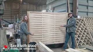 Hardwood Lath fencing panels  Say it With Wood [upl. by Pisarik]