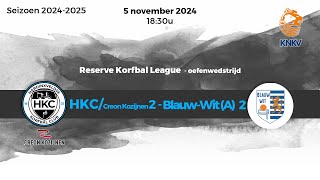 HKCCreon Kozijnen 2  BlauwWit A 2  5 november 2024 [upl. by Nodnyl]