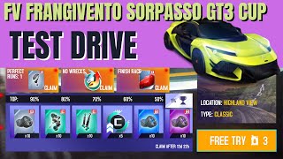 Asphalt 8 Airborne FV Frangivento Sorpasso GT3 Cup [upl. by Dimitry743]