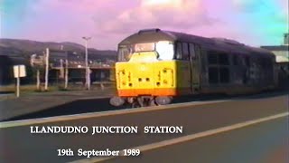 BR in the 1980s Llandudno Junction Station on 19th September 1989 [upl. by Dall246]