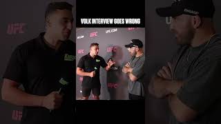 Volk Interview Goes Wrong mma ufc volkanovski ufcfighter [upl. by Valenka157]