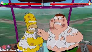 Peter Griffin vs Homer Simpson with healthbars 22 [upl. by Aneral]