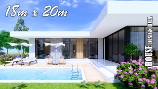 Modern House Design with swimming pool  18m x 20m [upl. by Filler782]