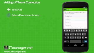 ITmanagernet  Adding a VMware Virtual Machine on an Android [upl. by Nisay978]