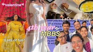 MBBS vlog 41 Valentines day in medical college Funstudy [upl. by Ydnyl]