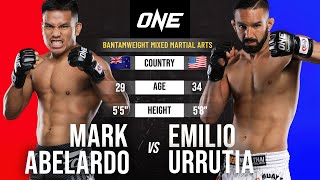 INSANE FLYING ELBOW KO 😵 Mark Abelardo vs Emilio Urrutia [upl. by Becka80]