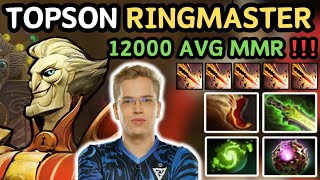 🔥 TOPSON RINGMASTER Midlane Highlights Gameplay 🔥 Ringmaster Mid  Why Not  Dota 2 [upl. by Winona]