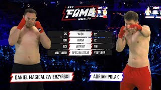 FAME MMA 1 Daniel quotMagicalquot Zwierzyński vs Adrian quotPolakquot Polański Cała Walka [upl. by Nicole241]