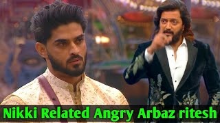 Bigg boss marathi 5 Nikki tamboli friend Arbaz patel ritesh angry why are you misunderstanding [upl. by Elleirda]