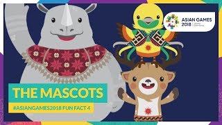 AsianGames2018 Fun Fact 4  The Mascots [upl. by Ledeen752]