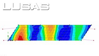 LUSAS skew slab deck modelling [upl. by Mode]