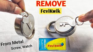 Feviquick Remover From Metal  How To Remove Feviquick From Hand [upl. by Ardnoyek]