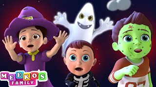 🎃 Spooky Adventure in Haunted Town🎃 Halloween Songs For Kids  Meekos Family [upl. by Adnilreh]