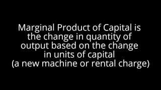 Marginal Product of Labor vs Marginal Product of Capital [upl. by Millisent]