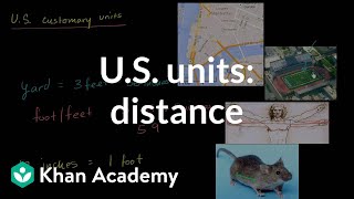 US customary units distance  4th grade  Khan Academy [upl. by Dnalyram471]