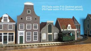 Gooische Stoomtram 18 van Tramfabriek en SHM met geluid [upl. by Eanar]