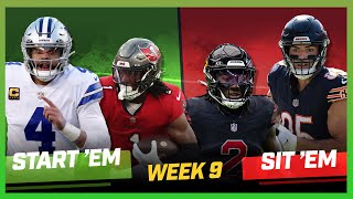 Week 9 Start Em Sit Em Michael Fabiano Sets Your Fantasy Lineup [upl. by Marrin28]