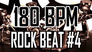 180 BPM  Rock Beat 4  44 Drum Beat  Drum Track [upl. by Silrak]