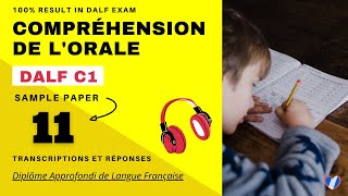 DALF C1  Compréhension de lorale No 11  DALF C1 Listening Practice Test Online [upl. by Nnayelsel694]