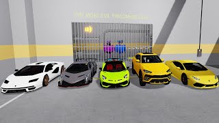 LAMBORGHINI CAR BARRYS PRISON RUN Obby New Update Roblox  All Bosses Battle All Morphs roblox [upl. by Scheers]