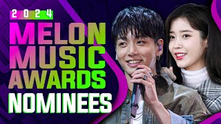 All Nominees  Melon Music Awards 2024 [upl. by Marline]