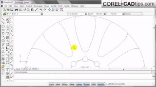 Part 2 CorelCAD  export drawing to CorelDraw [upl. by Cooperstein]