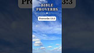 Proverbs 133  Think before you speak 🙏 short prayer proverbs [upl. by Metah577]