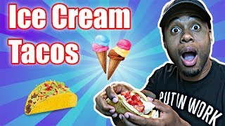 How To Make Ice Cream Tacos   Easy amp Healthy Snack Recipe [upl. by Taka70]