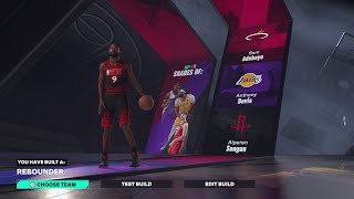 NBA 2K25 RARE BUILDS  REBOUNDER [upl. by Jarad75]