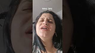 Halsey Sorry halsey singing cover halseysongs singer music מוזיקה אנגלית הלסי karoke [upl. by Devin]