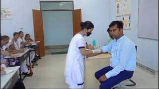 intravenous injection administration practice for nursingshortnursing video managed by R kumar [upl. by Osi]