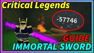 GUNNER Critical Legends Beta IMMORTAL SWORD BUILD  200K DMG  GUILDE BUILD [upl. by Gingras]